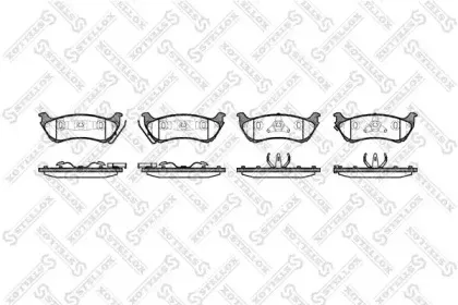 Комплект тормозных колодок, дисковый тормоз STELLOX купить